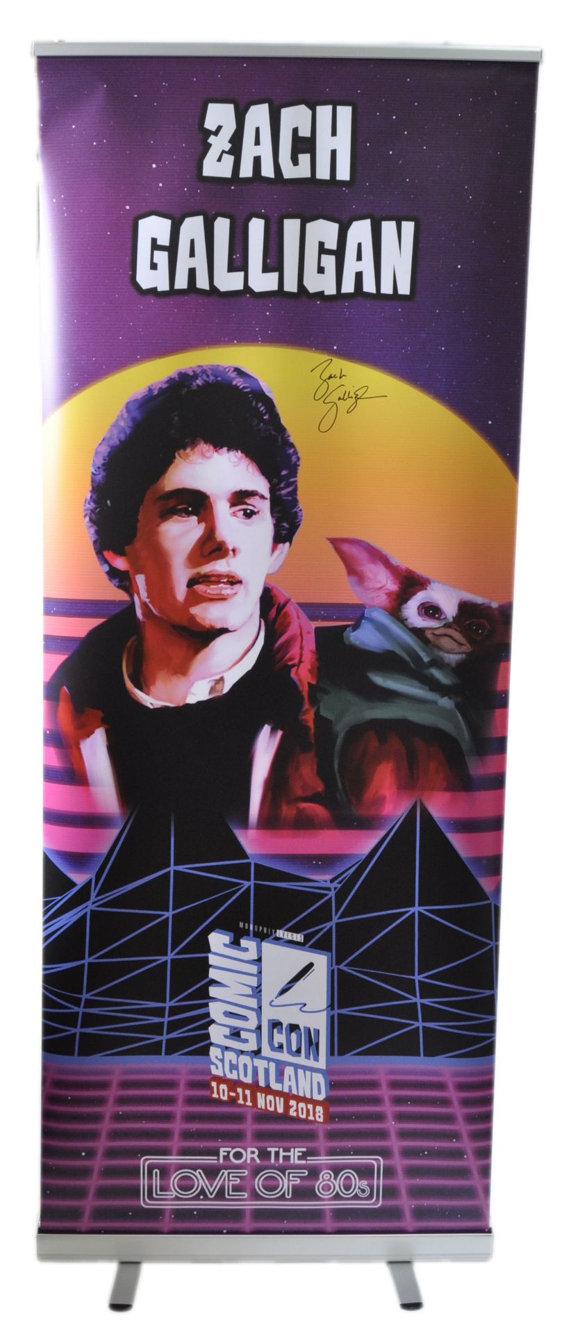 MONOPOLY EVENTS - AUTOGRAPHED BANNER - ZACH GALLIGAN