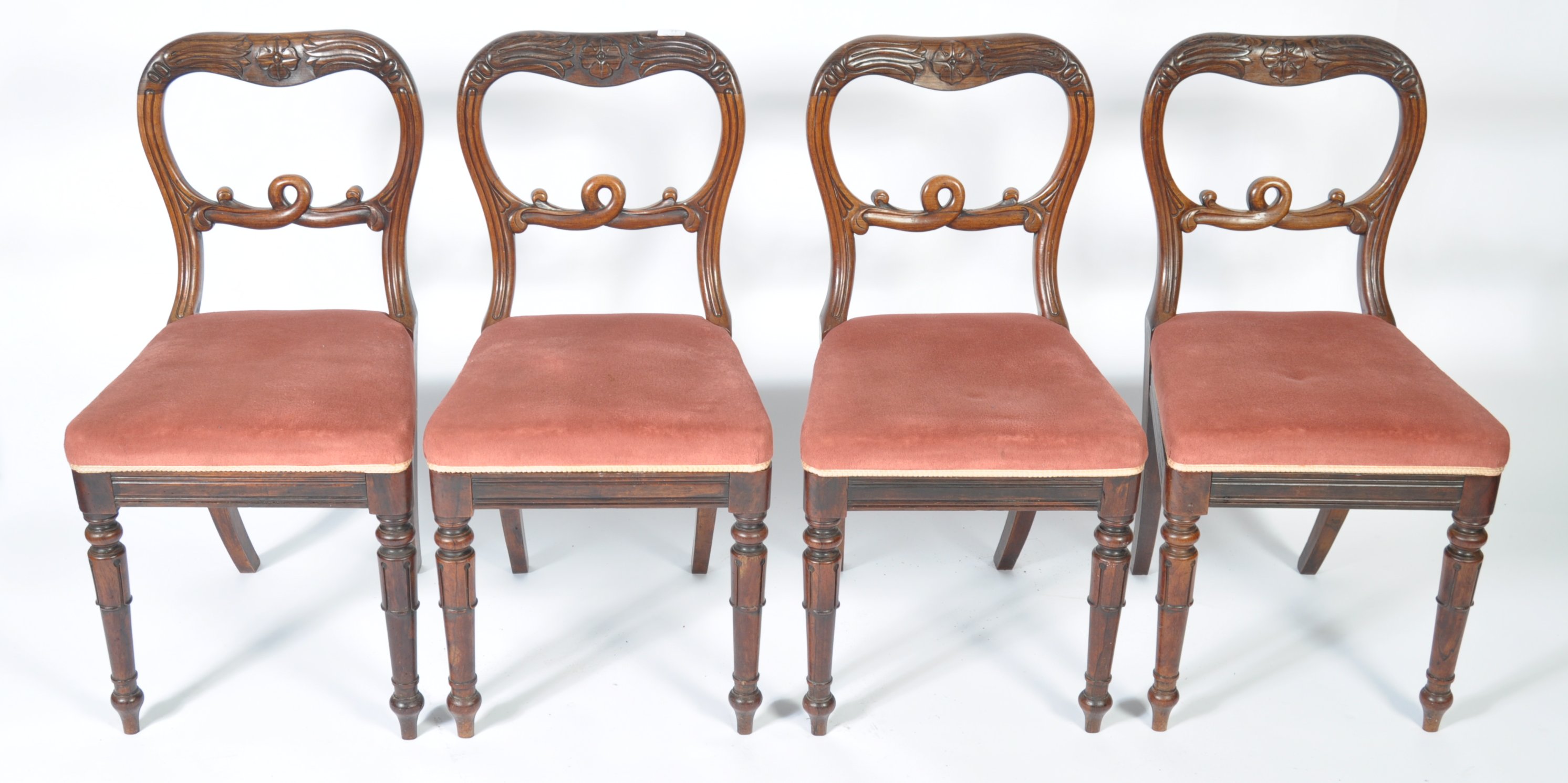 SET OF FOUR 19TH CENTURY GILLOWS MANNER DINING CHA - Image 2 of 6