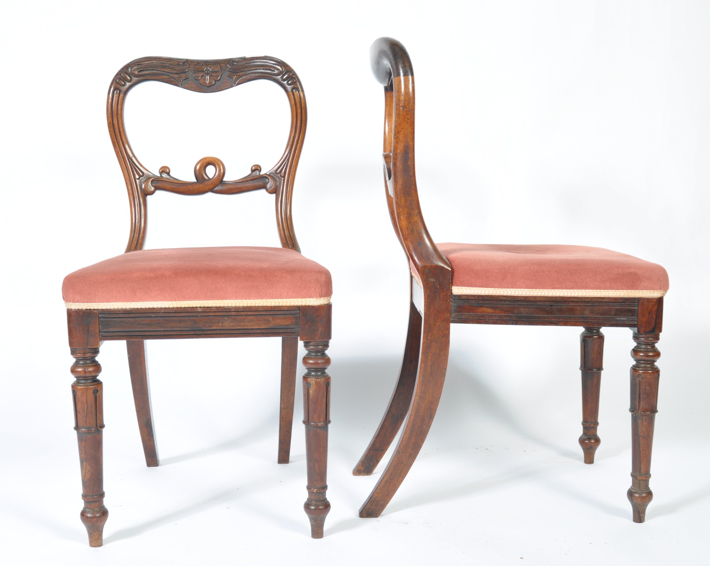 SET OF FOUR 19TH CENTURY GILLOWS MANNER DINING CHA - Image 4 of 6