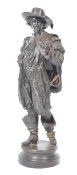 MANNER OF PHILIPPE POITEVIN - LARGE SPELTER FIGURI