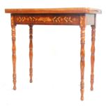 EARLY 19TH CENTURY ANTIQUE WALNUT CARD GAMES TABLE