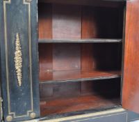 19TH CENTURY EBONISED MAHOGANY AND GILT ORMULU PIE