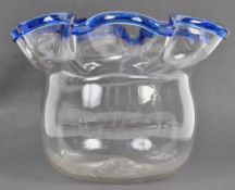 MID 19TH CENTURY VICTORIAN HAND BLOWN CENTERPIECE