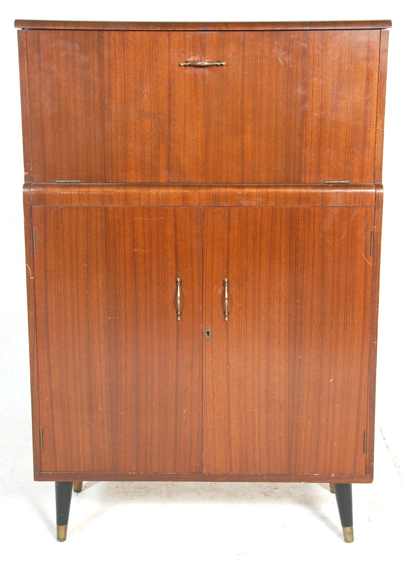 Turnidge - An original vintage 1950's mid 20th Century high end British design teak wood cocktail - Bild 2 aus 7