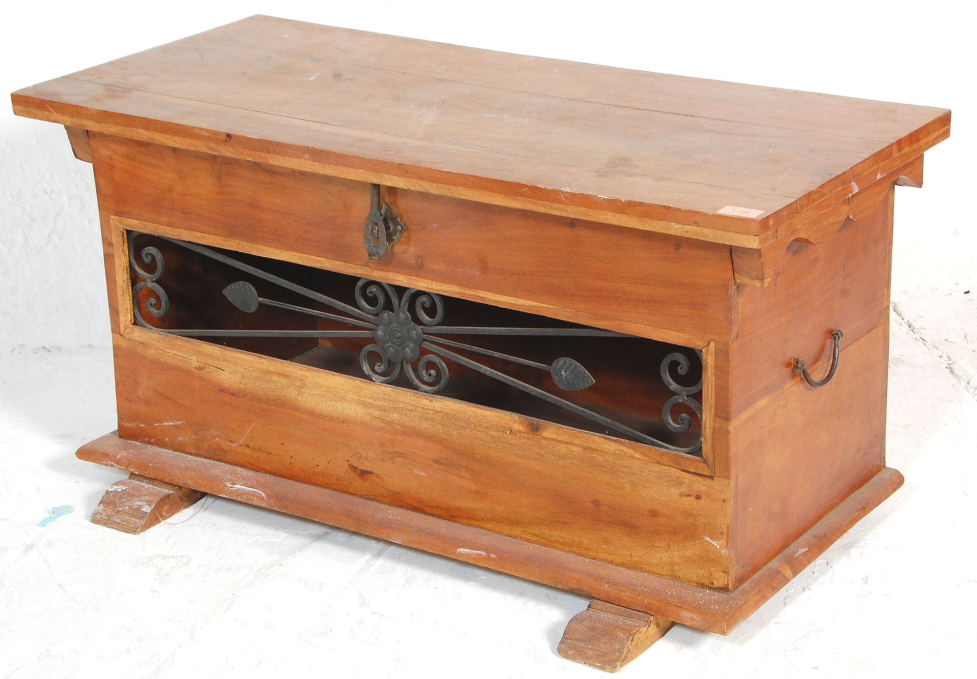 An unusual 20th century decorative hardwood Spanish Armada inspired casssone coffee table / - Image 5 of 7