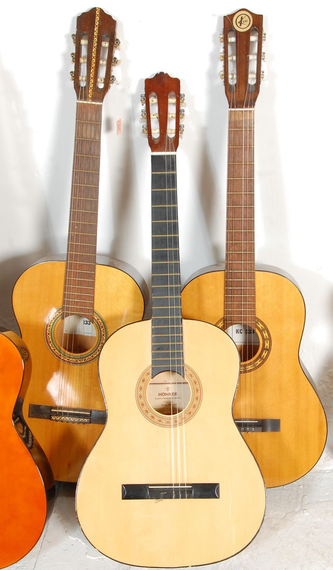 A group of six guitars. All guitars being acoustic six string examples to include BM Clasico Spanish - Bild 4 aus 8