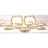 Cauldon - A Fine Bone China English tea service by Cauldon having Greek key borders with gilt