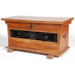 An unusual 20th century decorative hardwood Spanish Armada inspired casssone coffee table /