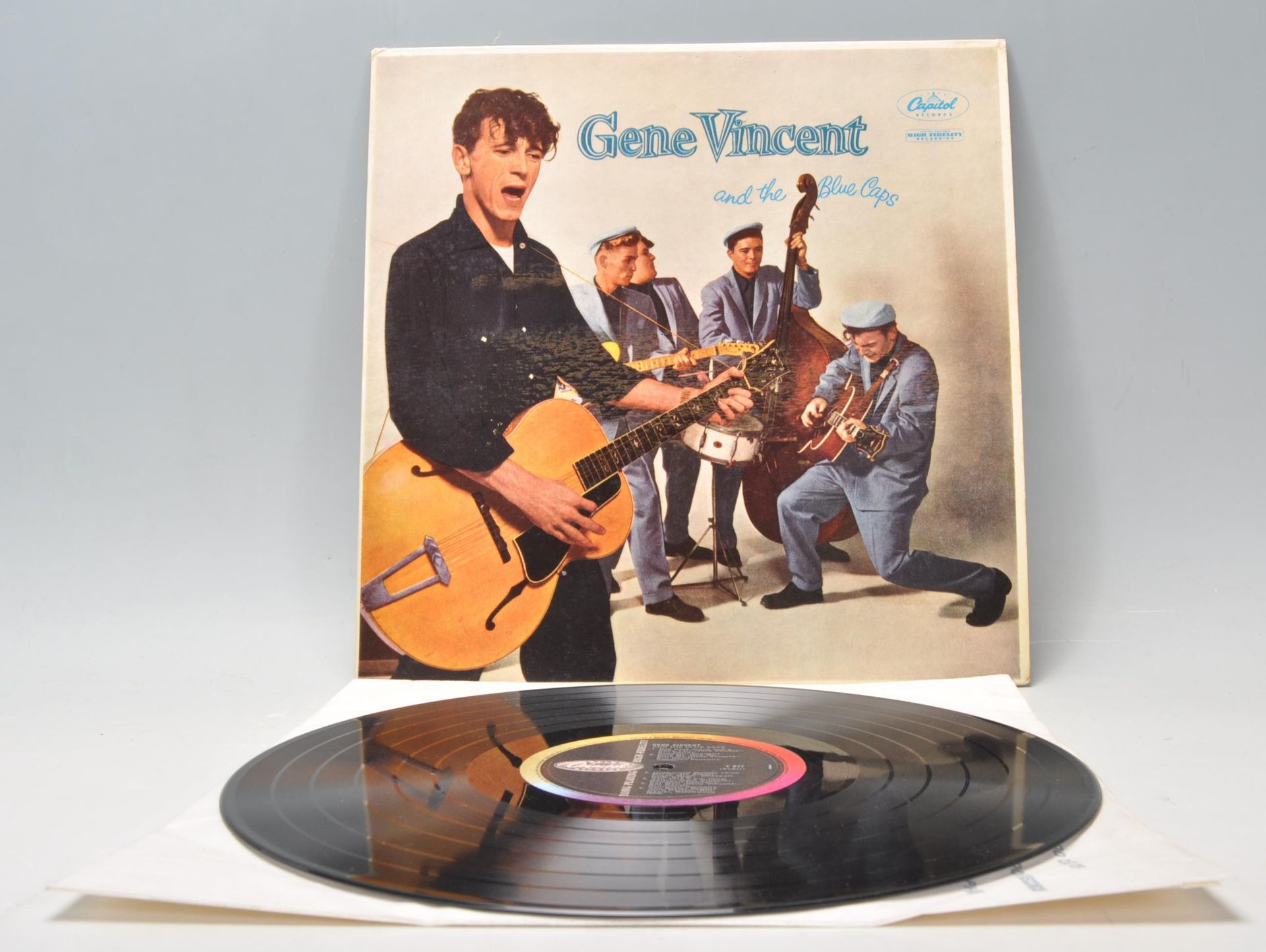 A vinyl long play LP record album by Gene Vincent – Gene Vincent And The Blue Caps  – Original