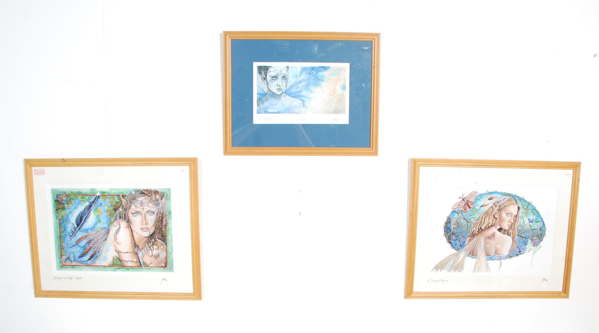 A group of three framed and glazed fairy prints by Antonie to include 'Water Dreaming' signed in - Bild 2 aus 25