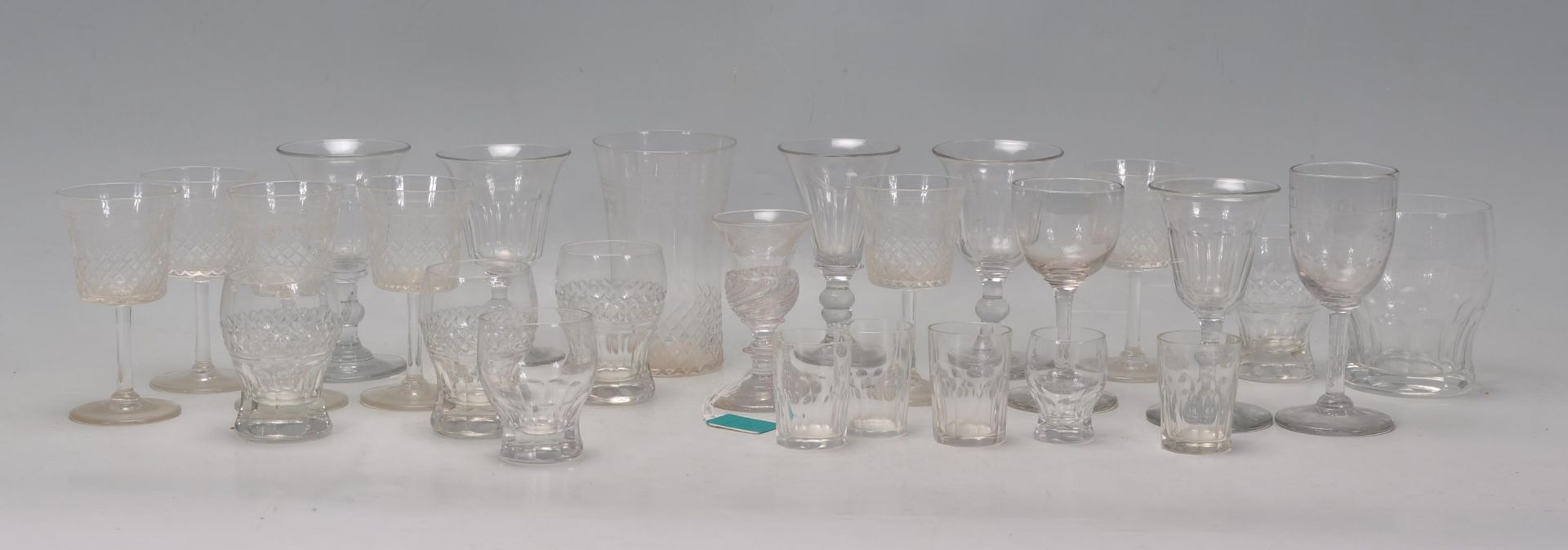 A good group of Antique drinking glasses dating fr