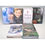 A mixed group of six signed hardback books to include Lucinda Hawksley 'Lizzie Liddal The Tragedy Of