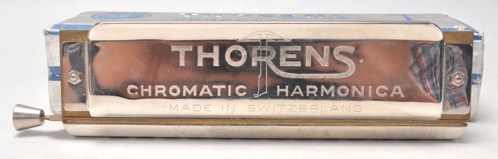 A good Thornes Chromatic Harmonica No. 12 made in Switzerland. In original box. - Bild 2 aus 6