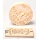 A 19th Century Victorian neoclassical carved ivory