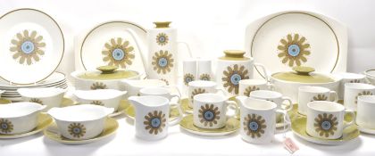 A extensive mid 20th Century 1960's English J. & G. Meakin Studio china part dinner / tea and coffee