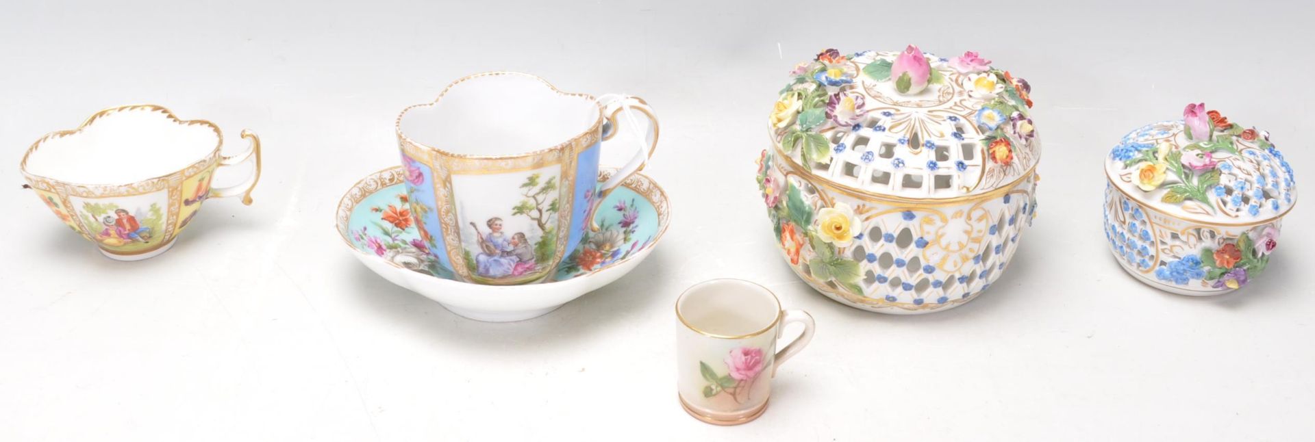 An group of antique 19th Century porcelain to incl - Bild 2 aus 18