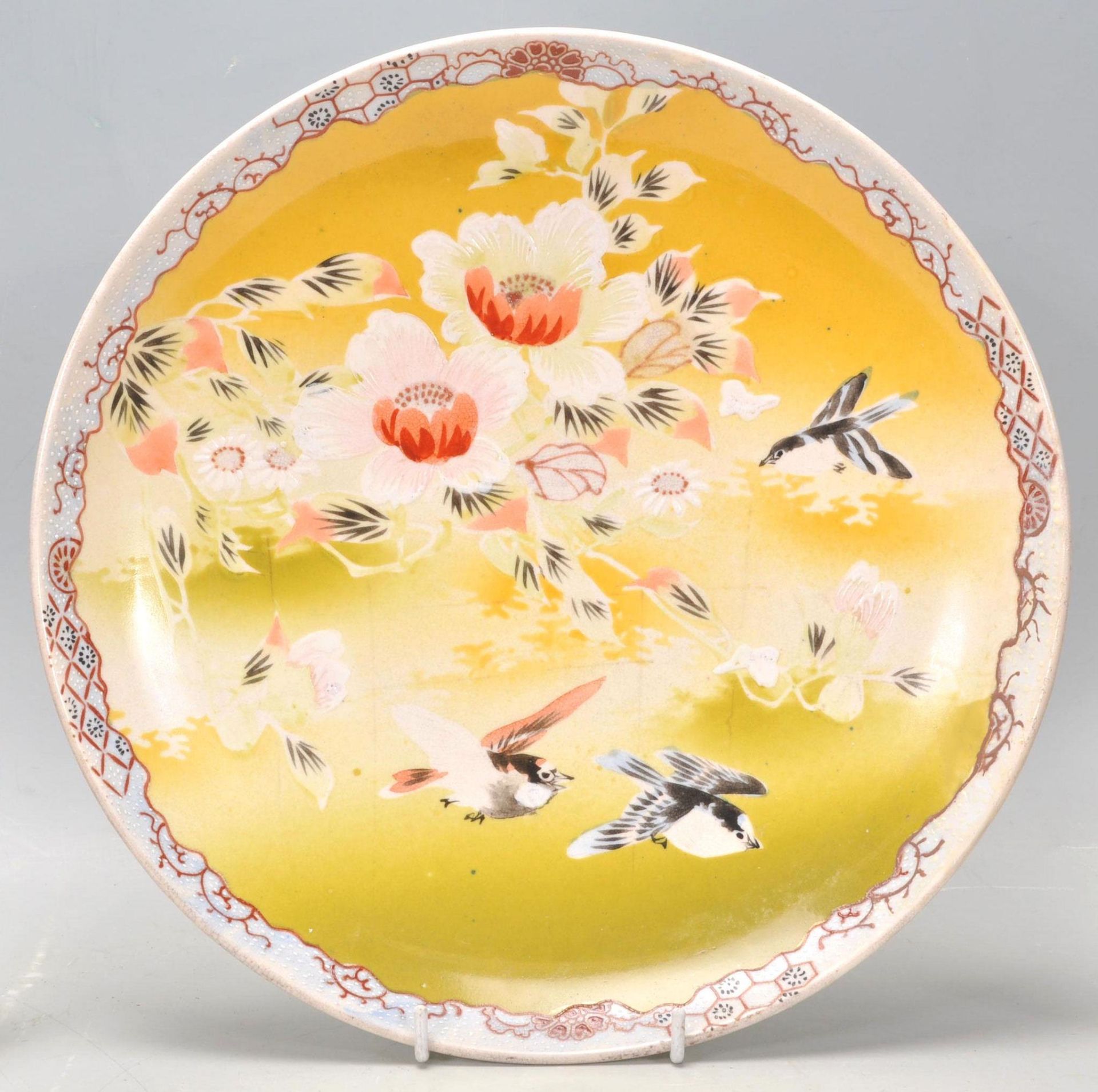 A mixed group of Japanese ceramics dating from the early 20th Century to include a hand decorated - Bild 2 aus 12