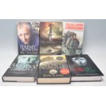 A mixed group of six signed hardback books to include 'Britain's Last Tommies' by Richard Van