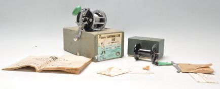 A good boxed Vintage mid 20th Century Penn Surfmaster 150 Multiplier Fishing Reel, with