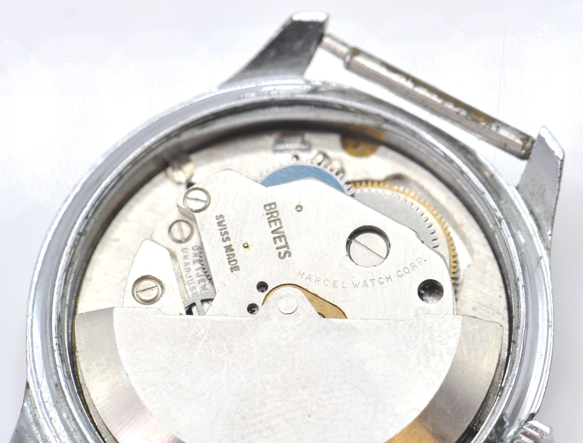 A vintage gentleman's Marcel & Cie automatic unbreakable mainspring wrist watch having a silvered - Bild 4 aus 6