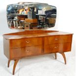 Beautility - A good vintage retro 20th Century walnut dressing table having a single mirror back