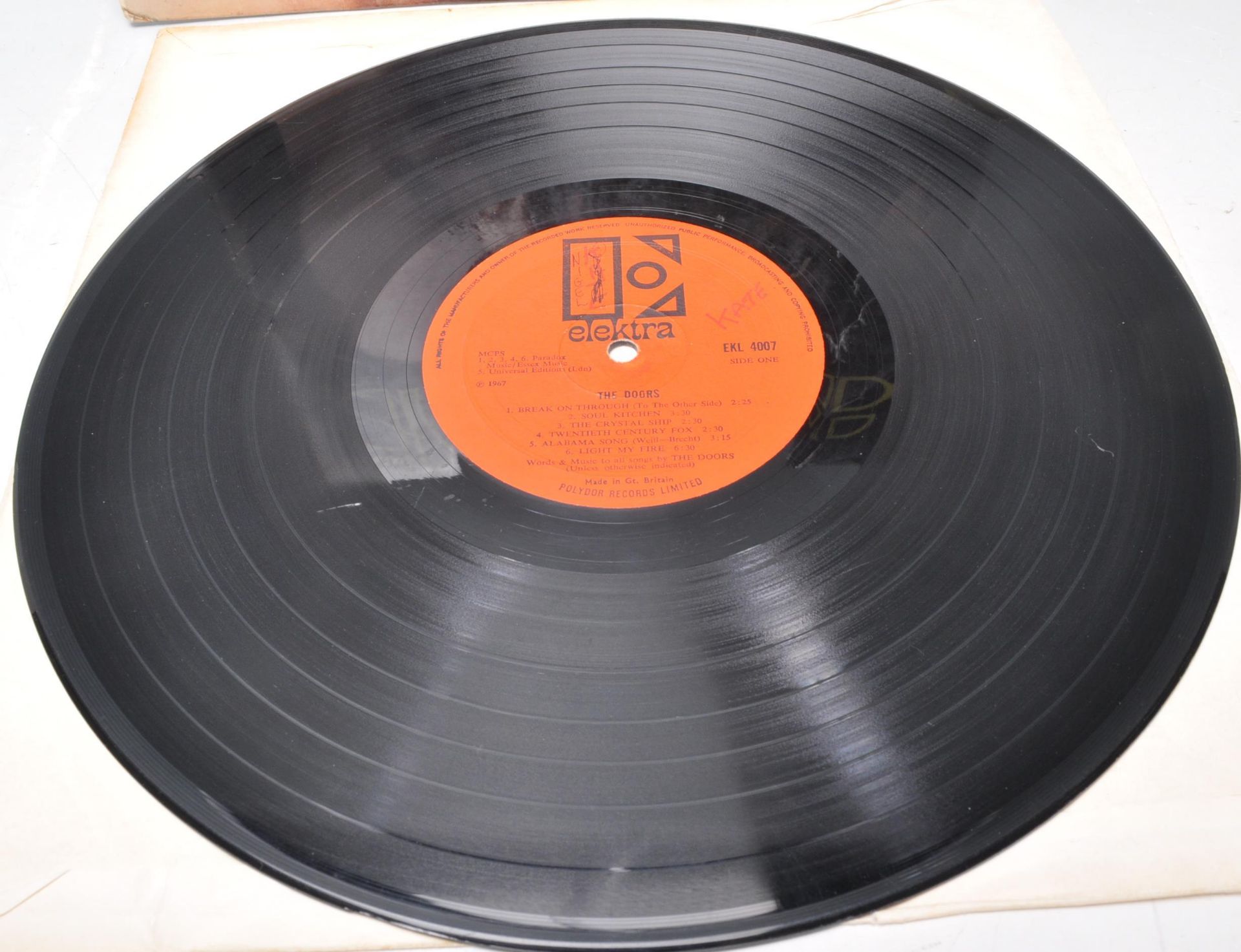 A vinyl long play LP record album by The Doors – 1st Album  – Original Elektra 1st U.K. Press – - Bild 2 aus 4