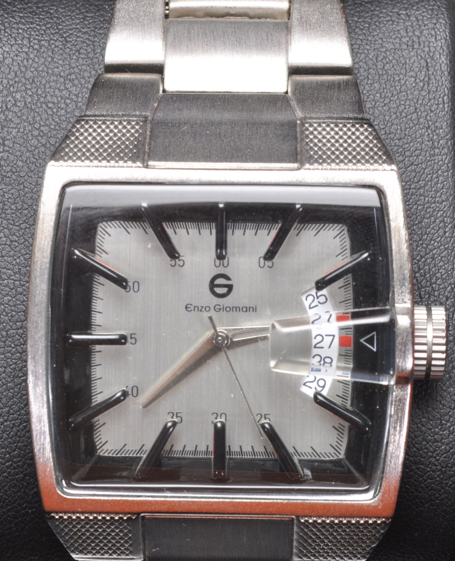 A good gentleman's Enzo Giomani stainless steel wrist watch on a stainless steel bracelet strap. - Bild 2 aus 5