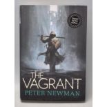 Peter Newman - A signed 1st edition hardback book by Peter Newman 'The Vagrant'. With dust jacket