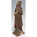 A 20th Century cast resin Renaissance style figurine depicting the Virgin Mary / Madonna and