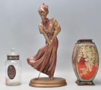 A collection of vintage items to include a glass advertising sweet jar for Craven's York 'Best of