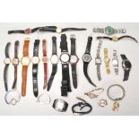 A collection of vintage 20th Century wrist watches to include ladies and gentleman's watches, brands