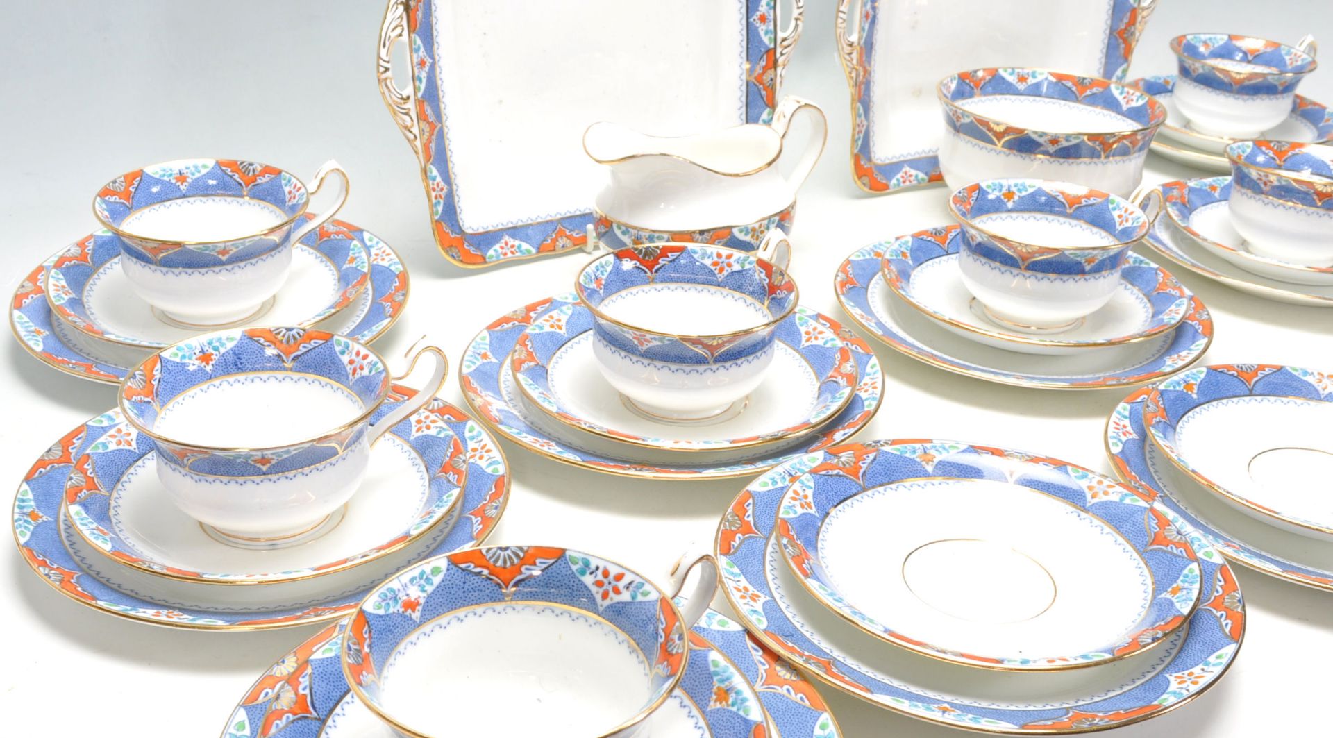 A Fine Bone China English tea service by Kildare F - Bild 3 aus 10