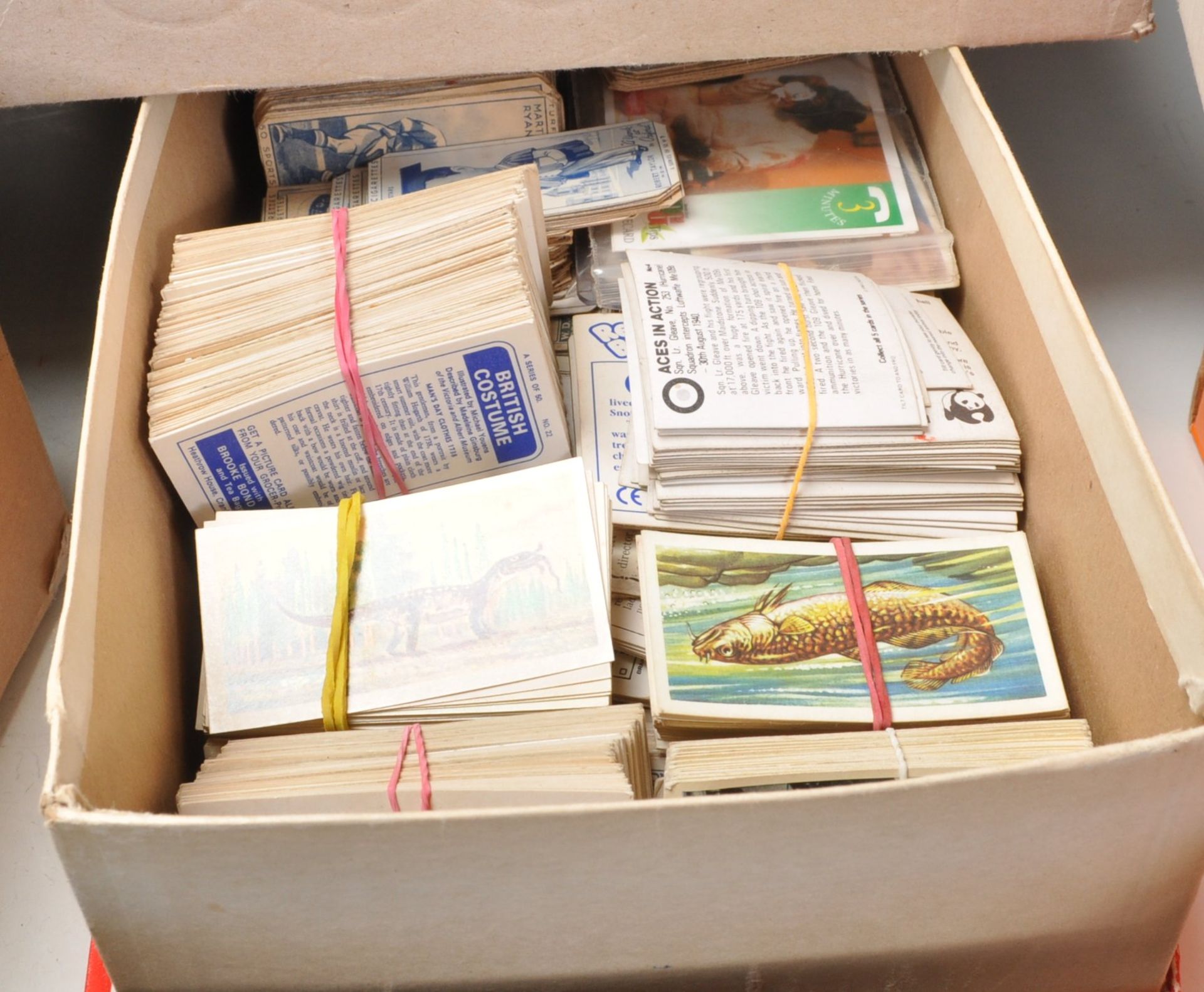 CIGARETTE CARDS, Trade cards etc. Massive accumulation in eleven shoeboxes, quantity of albums (both - Bild 3 aus 7