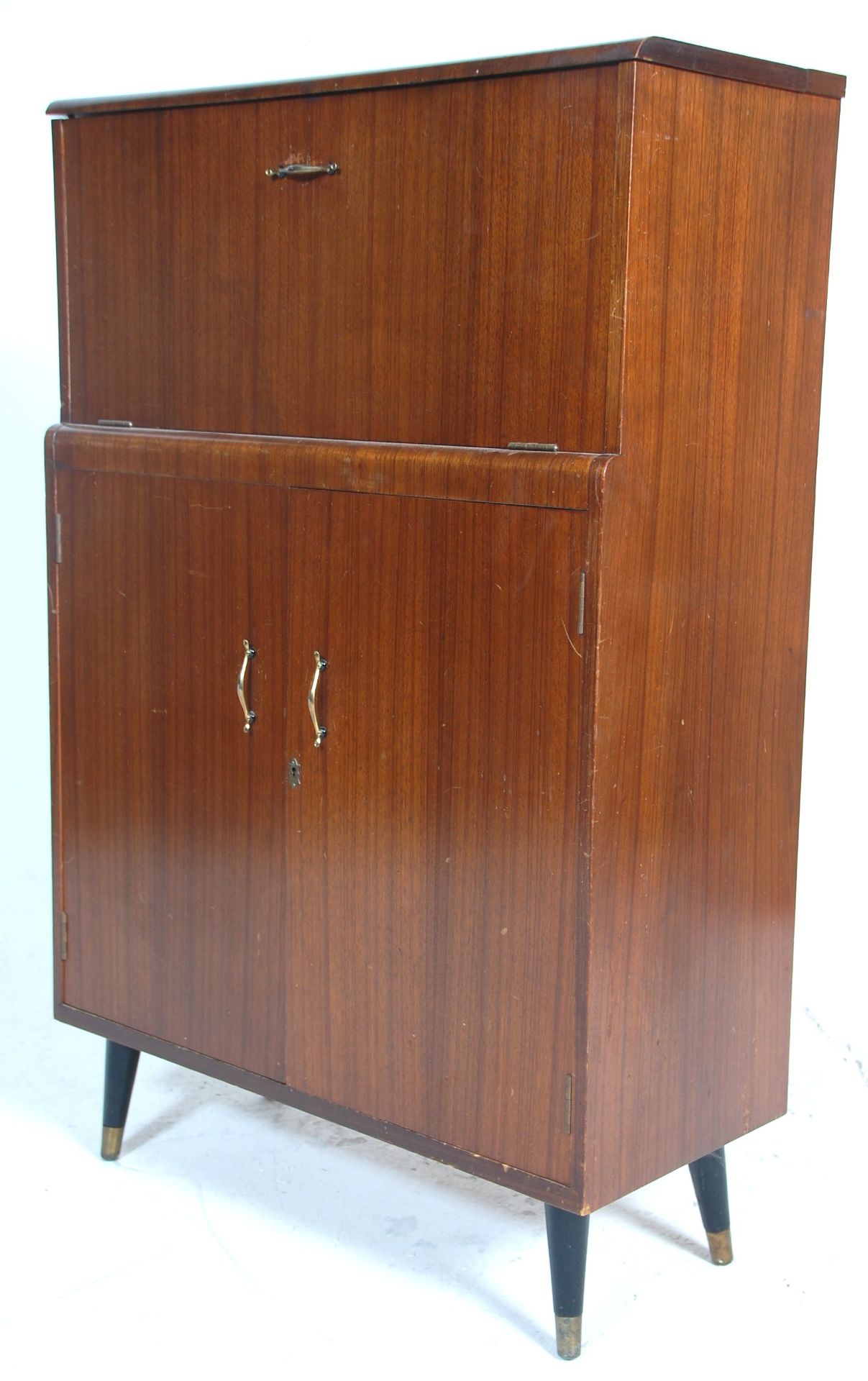 Turnidge - An original vintage 1950's mid 20th Century high end British design teak wood cocktail - Bild 6 aus 7