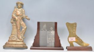 A selection of early to mid 20th Century vintage items to include an antique nautical 'Britains