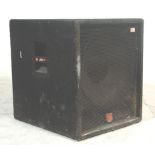 Hi - Fi - A large JBL JRX100 Powered Subwoofer model JRX 118SP. Part of a collection of ex DJ