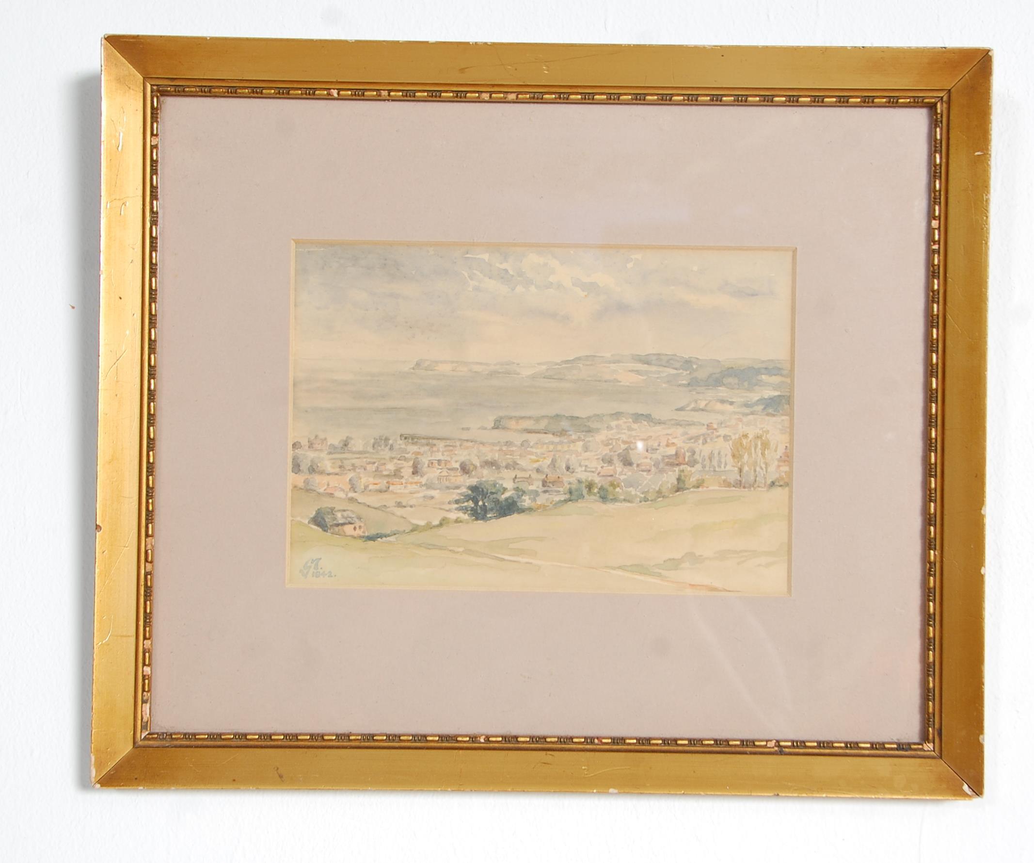 A group of six framed and glazed etchings dating from the early 20th Century with some coloured - Image 3 of 14