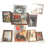 A collection of vintage 20th Century reproduction advertising pub mirrors to include Chivas Regal,