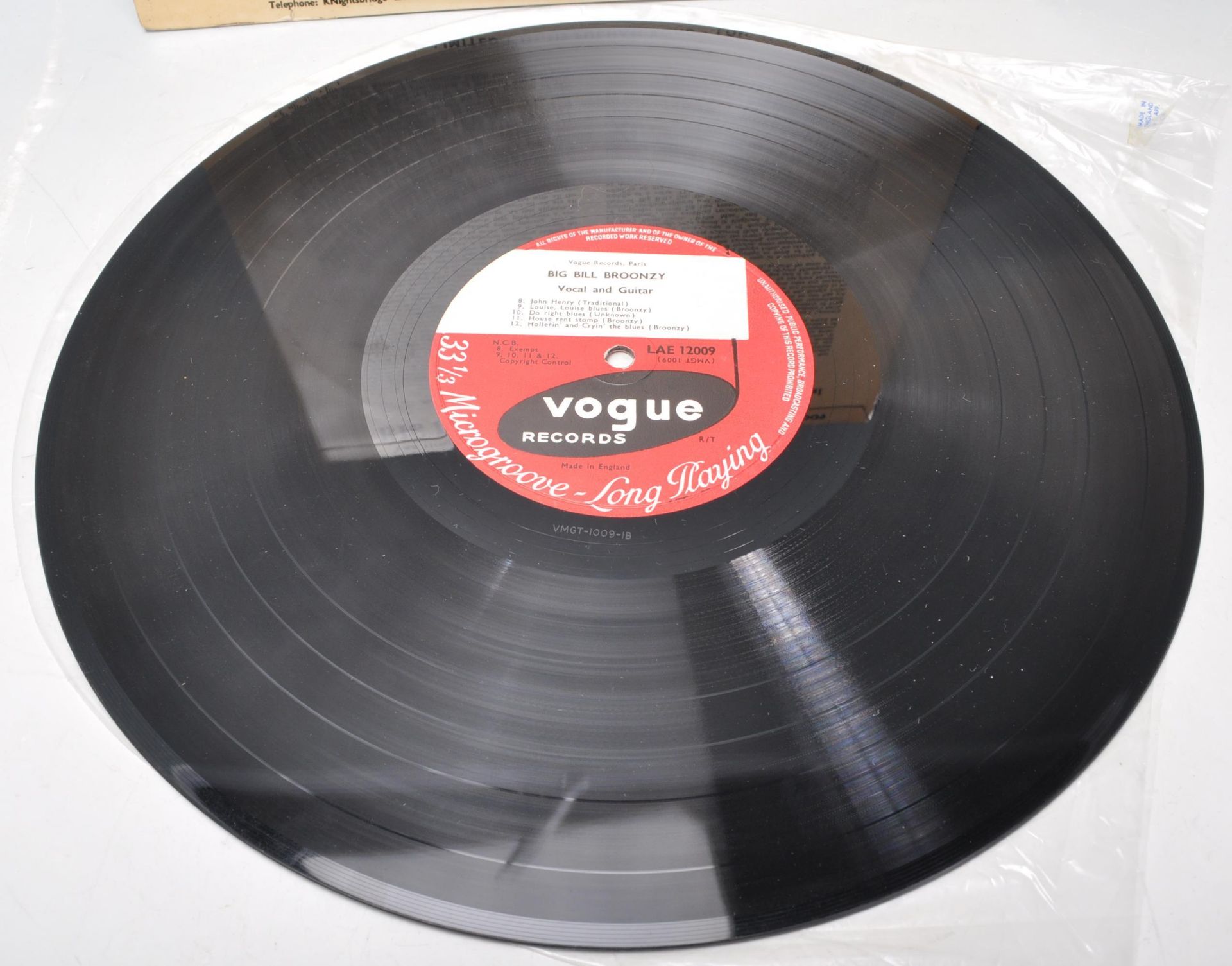 A vinyl long play LP record album by Big Bill Broonzy – Big Bill Blues – Original Vogue Records - Bild 4 aus 4