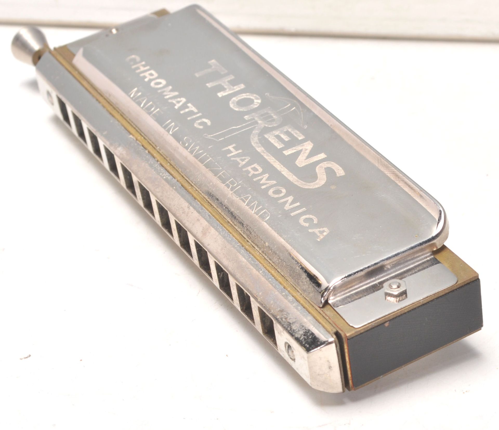 A good Thornes Chromatic Harmonica No. 12 made in Switzerland. In original box. - Bild 5 aus 6