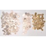 A collection of 20th Century coinage to include post 1947 half crowns and shillings, a selection