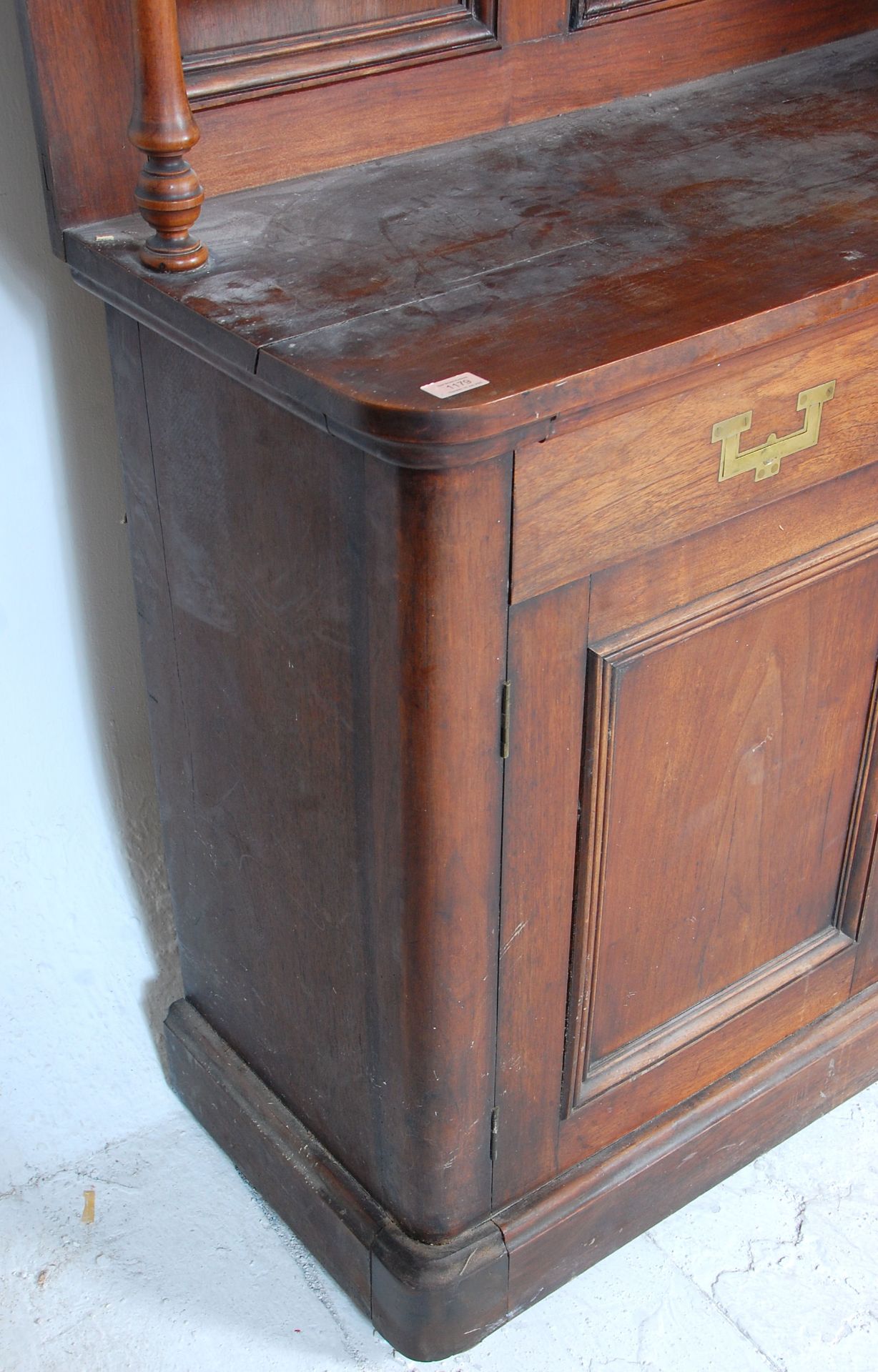 A 19th century Regency campaign rosewood chiffonier sideboard. Raised on a plinth base with a double - Bild 11 aus 13