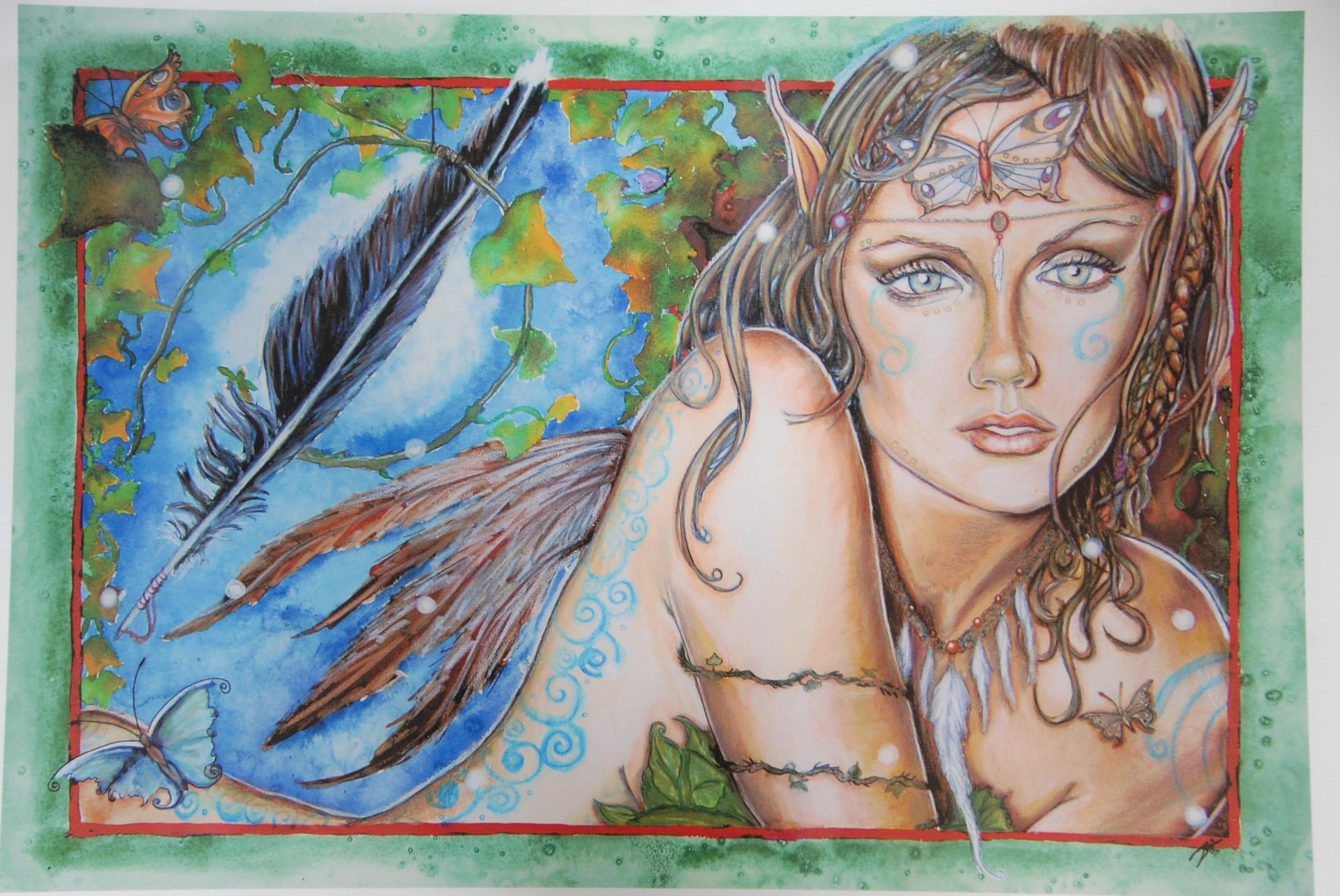 A group of three framed and glazed fairy prints by Antonie to include 'Water Dreaming' signed in - Bild 20 aus 25