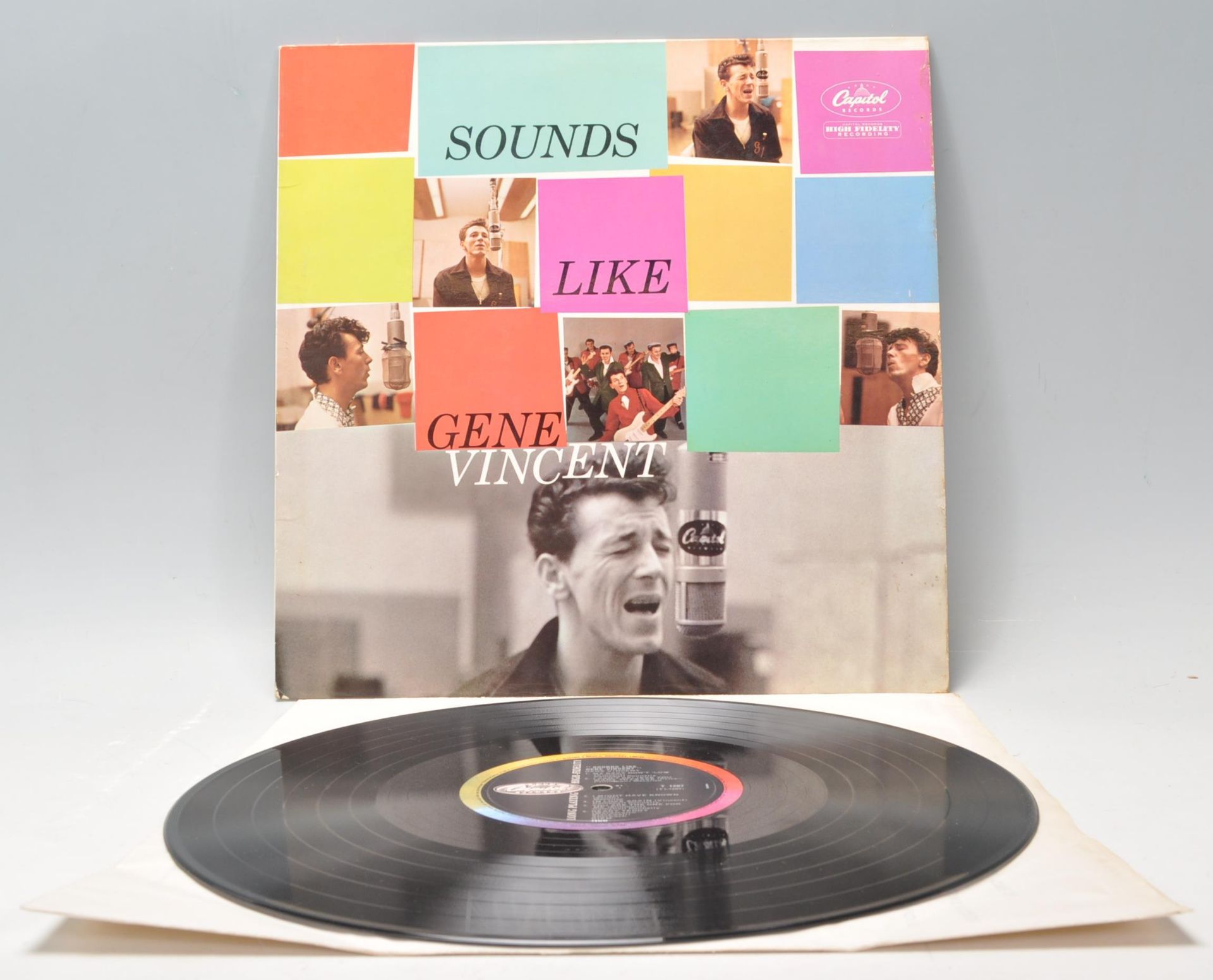 A vinyl long play LP record album by Gene Vincent – Sounds Like Gene Vincent – Original Capitol