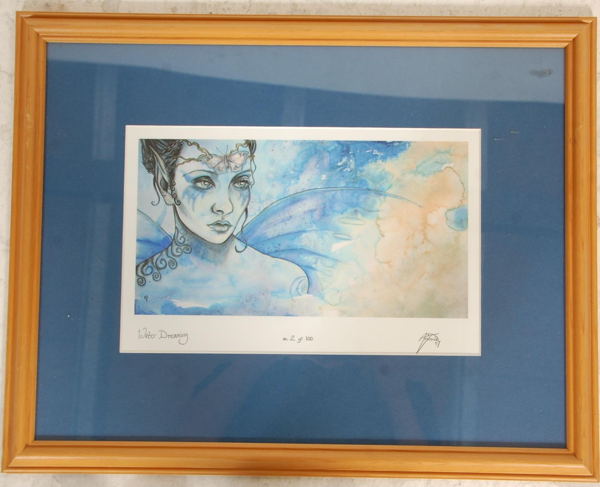 A group of three framed and glazed fairy prints by Antonie to include 'Water Dreaming' signed in - Bild 9 aus 25