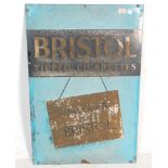 Bristol Tipped Cigarettes - An original mid 20th Century retro vintage advertising point of sale