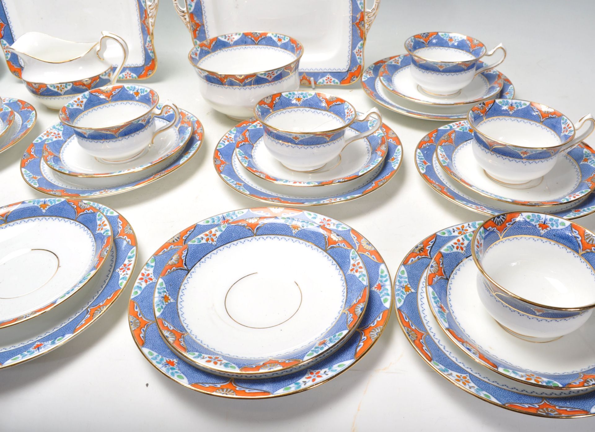 A Fine Bone China English tea service by Kildare F - Bild 7 aus 10