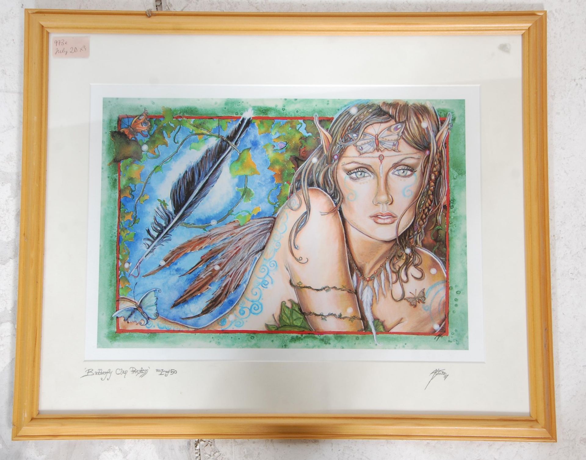 A group of three framed and glazed fairy prints by Antonie to include 'Water Dreaming' signed in - Bild 19 aus 25