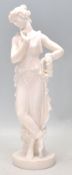 A vintage alabaster figure statue of a Neo Classic