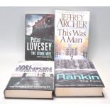 A mixed group of signed 1st editions books to include two Ian Rankin hardback books 'The Complaints'
